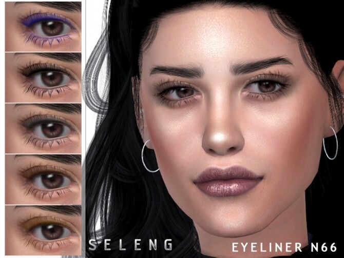 Sims 4 Eyeliner N66 by Seleng at TSR