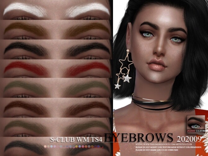 Sims 4 Eyebrows 202009 by S Club WM at TSR