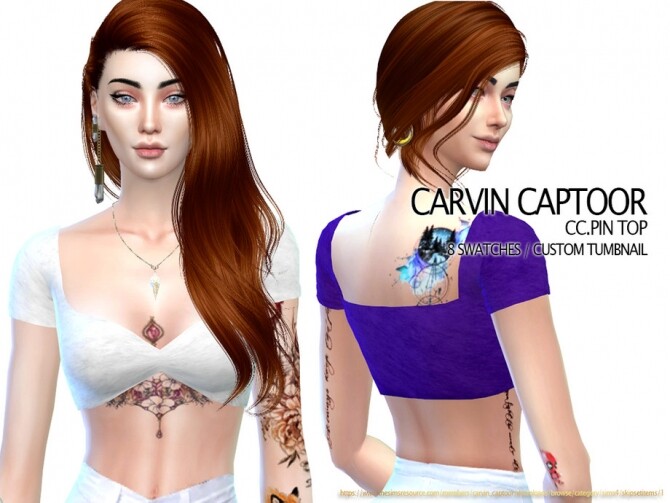 Sims 4 Pin Top by carvin captoor at TSR
