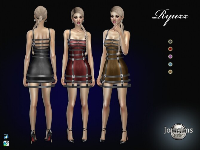 Sims 4 Ryuzz dress by jomsims at TSR