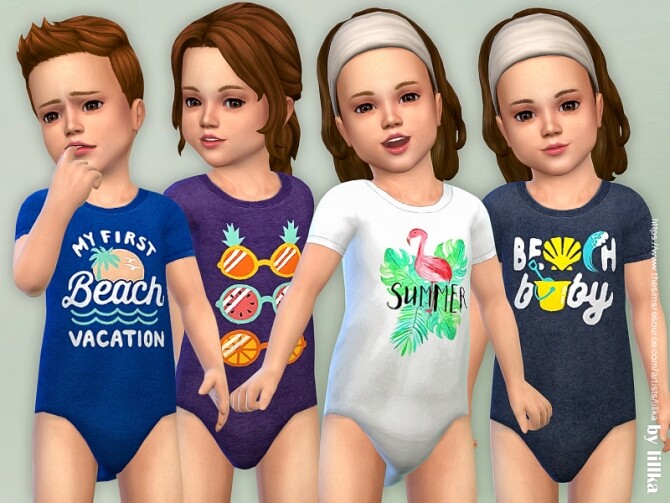 Sims 4 Toddler Onesie 11 by lillka at TSR