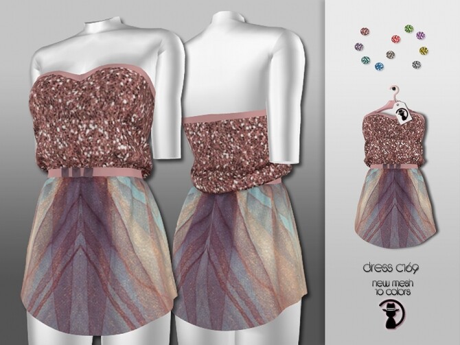 Sims 4 Dress C169 by turksimmer at TSR