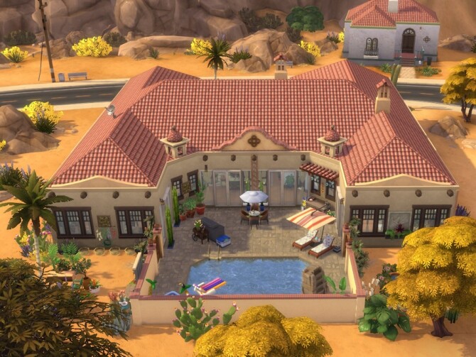 Sims 4 Adobe Family Home by NewBee123 at TSR