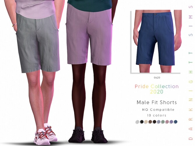 Sims 4 Male Fit Shorts by DarkNighTt at TSR