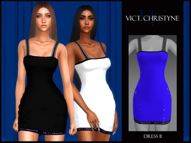 Sims 4 DRESS II VICT. CHRISTYNE by Viy Sims at TSR