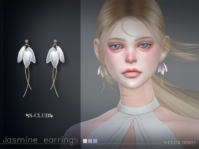 Sims 4 EARRINGS 202015 by S Club LL at TSR
