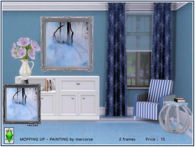Sims 4 Mopping Up Painting by marcorse at TSR