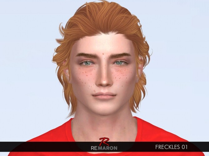Sims 4 Freckles 01 for both gender by remaron at TSR