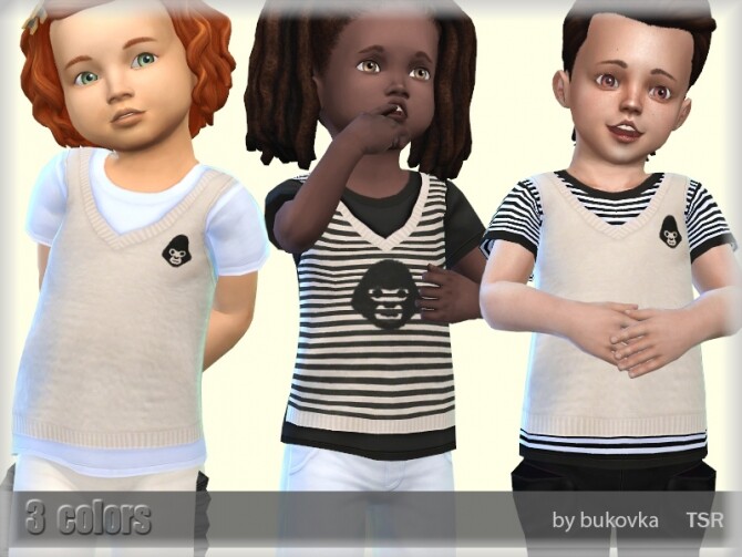 Sims 4 Shirt 2 Toddler m/f by bukovka at TSR