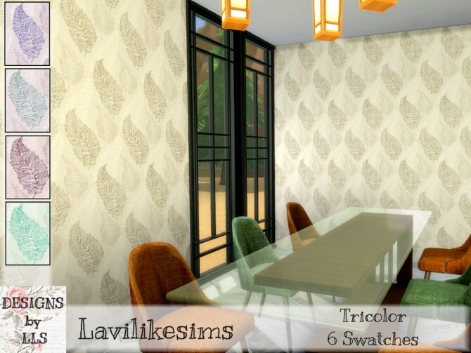 Sims 4 Tricolor wallpaper by lavilikesims at TSR