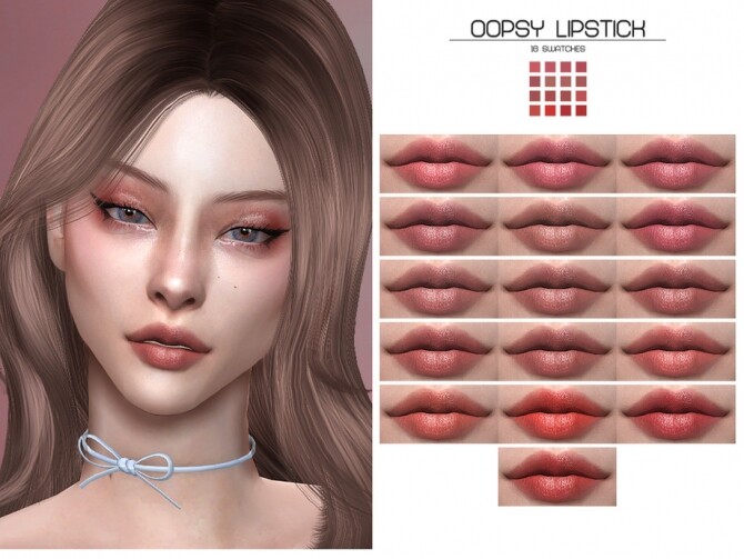 Sims 4 LMCS Oopsy Lipstick HQ by Lisaminicatsims at TSR