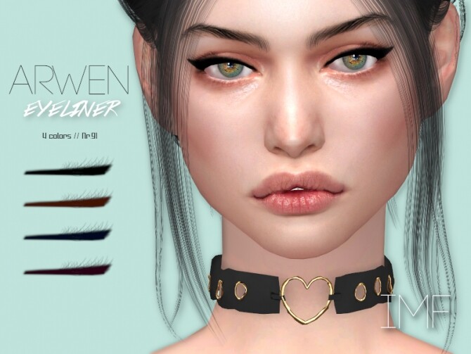 Sims 4 IMF Arwen Eyeliner N.91 by IzzieMcFire at TSR
