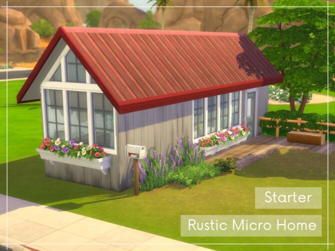 Sims 4 Starter Rustic Micro Home by A.lenna at TSR