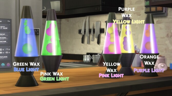 Sims 4 Classic Lava Lamps by littledica at Mod The Sims