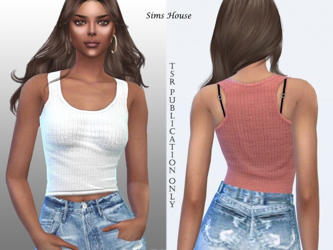 Sims 4 Womens T shirt fitting basic colors by Sims House at TSR