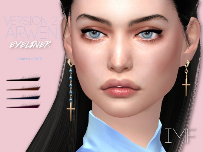 Sims 4 IMF Arwen Eyeliner Version 2 N.92 by IzzieMcFire at TSR