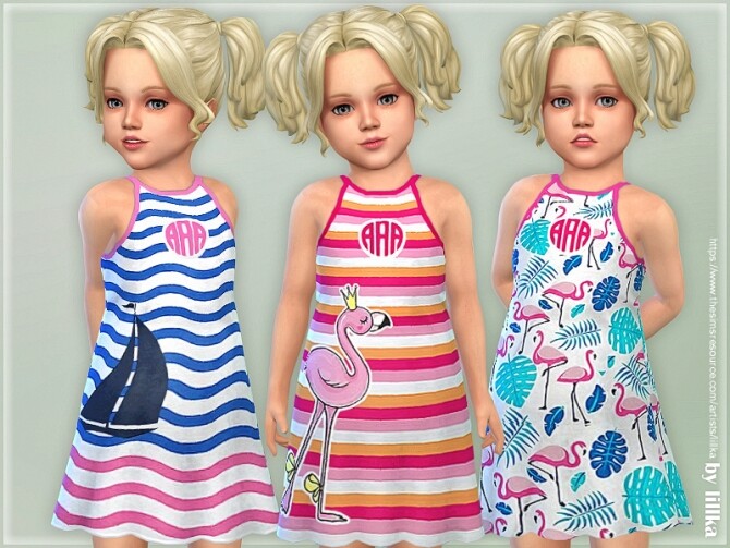 Sims 4 Toddler Dresses Collection P146 by lillka at TSR