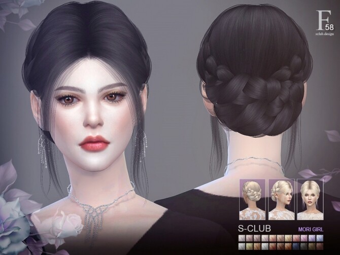 Sims 4 Hair n58 Audrey by S Club at TSR