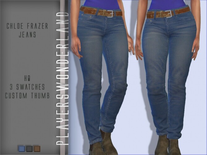 Sims 4 Chloe Frazer Jeans by PlayersWonderland at TSR