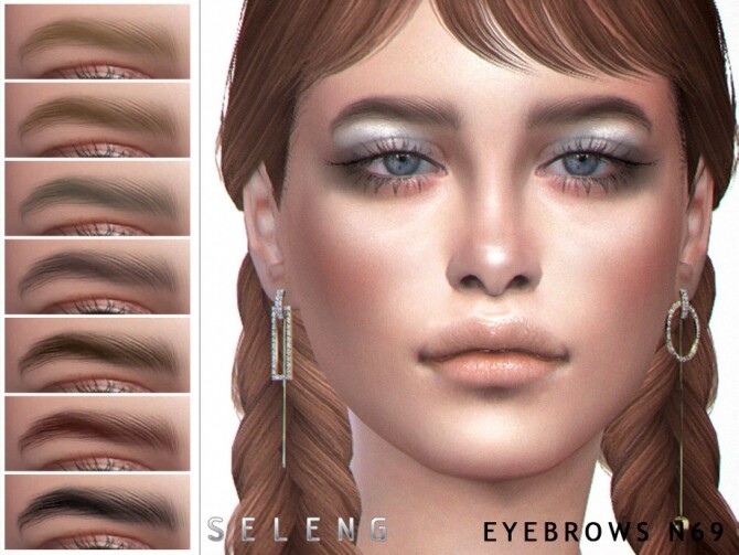 Sims 4 Eyebrows N69 by Seleng at TSR