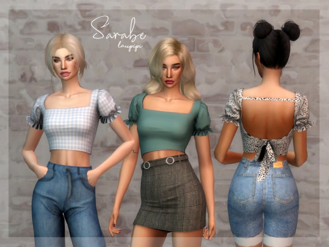 Sarabe summer top by laupipi at TSR » Sims 4 Updates