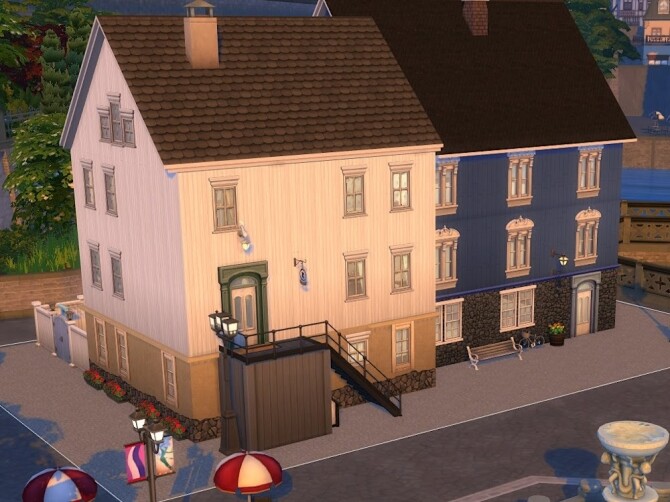 Sims 4 Skredderens hus (The tailors house) at KyriaT’s Sims 4 World
