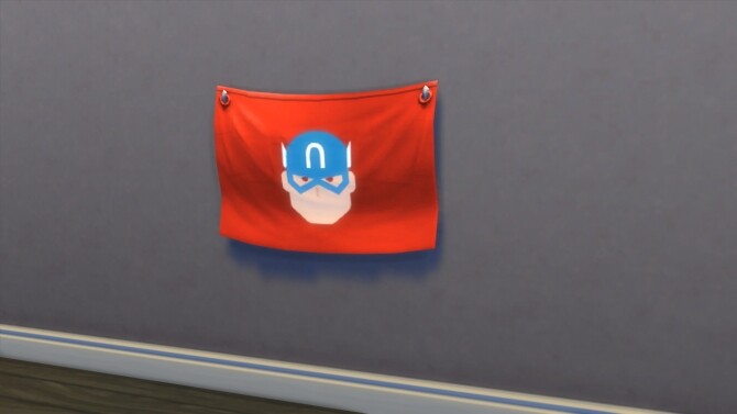 Sims 4 Justice League Flags by iSandor at Mod The Sims