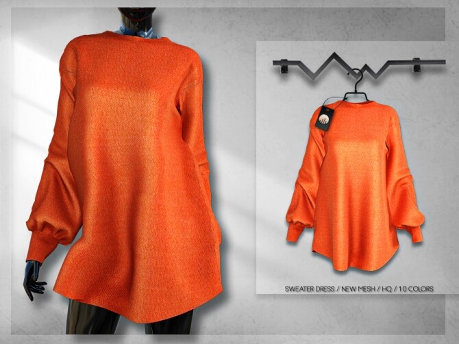 Sims 4 Sweater Dress BD266 by busra tr at TSR