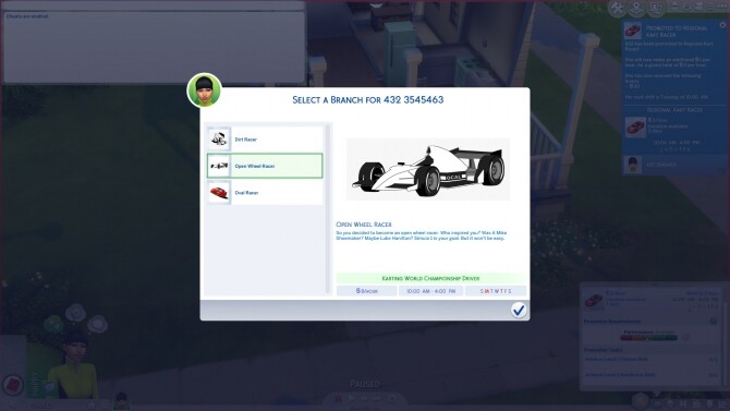 Sims 4 Racing Driver Career by JJ2478 at Mod The Sims