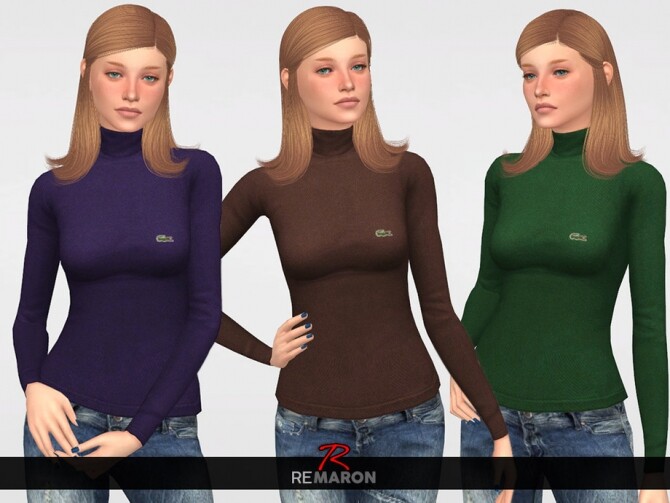 Sims 4 Sweater 01 for women by remaron at TSR
