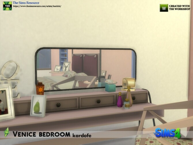 Sims 4 Venice bedroom by kardofe at TSR