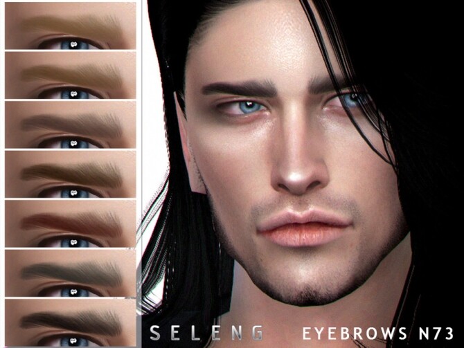Sims 4 Eyebrows N73 by Seleng at TSR
