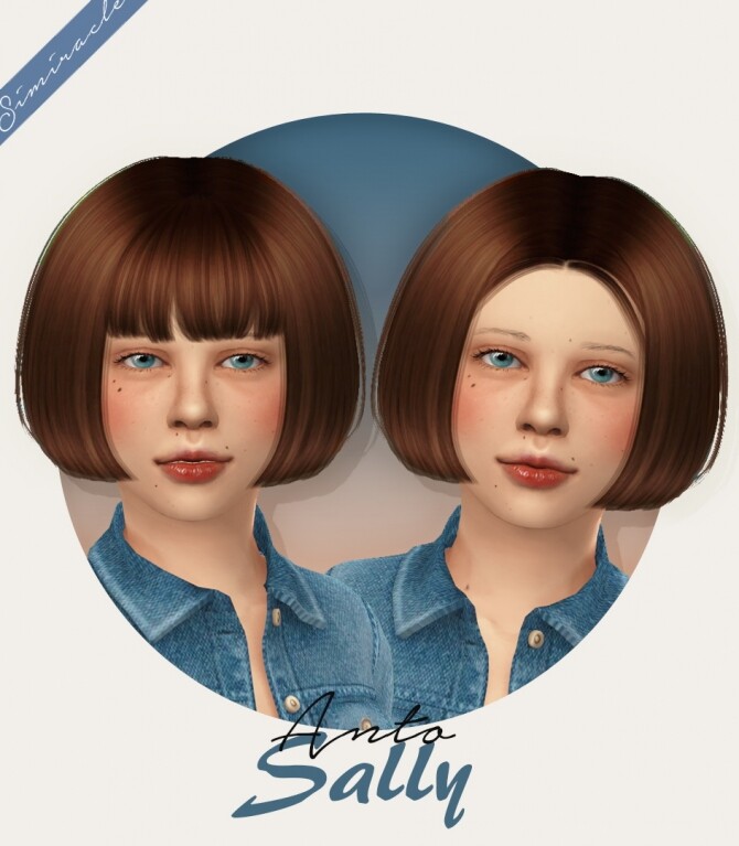 Sims 4 Anto Sally Hair Kids Version at Simiracle