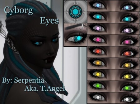 Cyborg Eyes by Serpentia at Mod The Sims