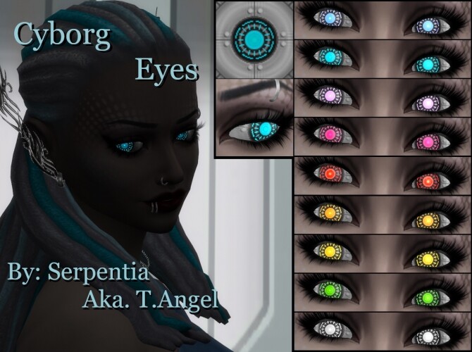 Sims 4 Cyborg Eyes by Serpentia at Mod The Sims