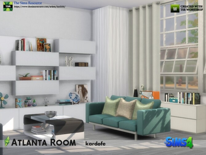 Sims 4 Atlanta Room by kardofe at TSR
