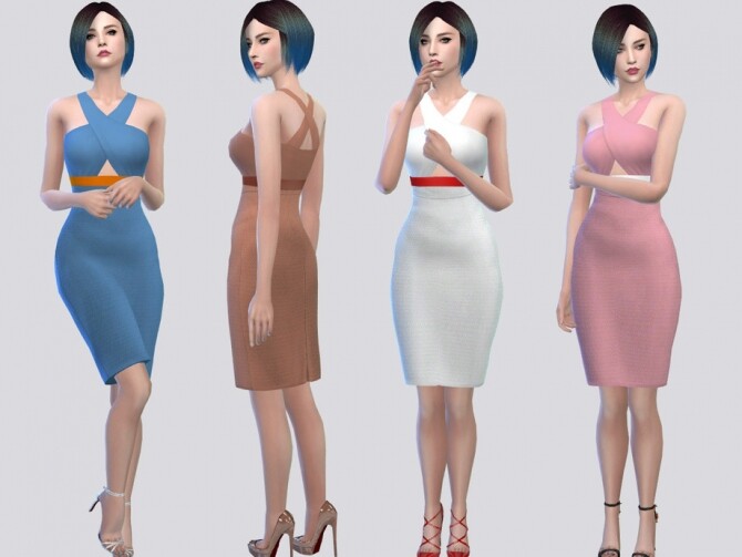 Sims 4 Audrina Dress by McLayneSims at TSR