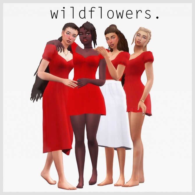 Sims 4 Wildflowers CC pack at Arethabee