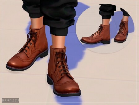 Brogue Boots For Females by Darte77 at TSR » Sims 4 Updates