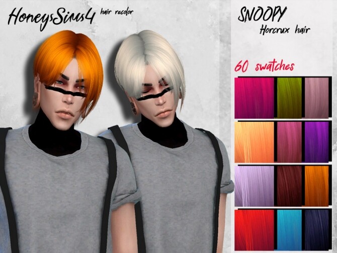 Sims 4 Male hair recolor by HoneysSims4 at TSR