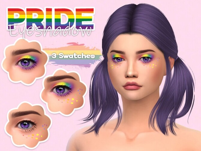 Sims 4 Pride eyeshadow by ilovespix at TSR