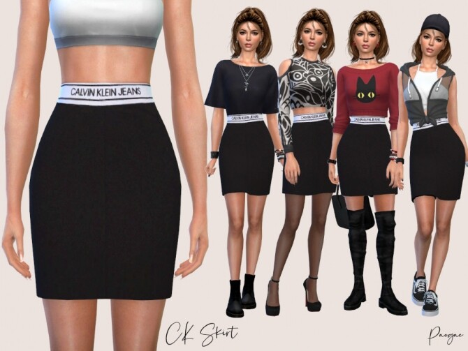 Sims 4 Skirt by Paogae at TSR