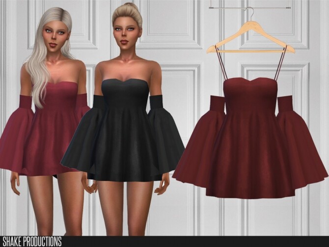 Sims 4 448 Dress by ShakeProductions at TSR