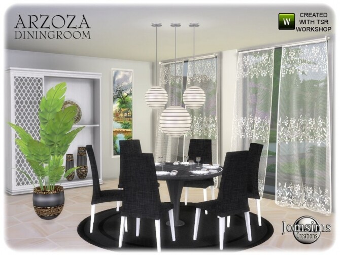 Sims 4 Arzoza diningroom by  jomsims at TSR