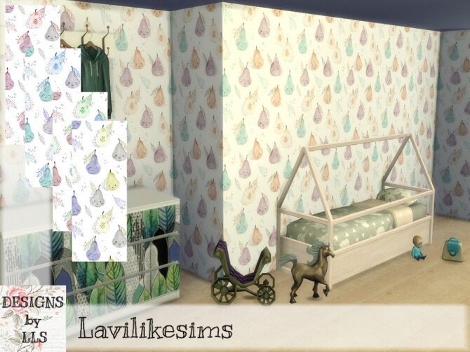 Sims 4 Happy Pear wallpaper by lavilikesims at TSR