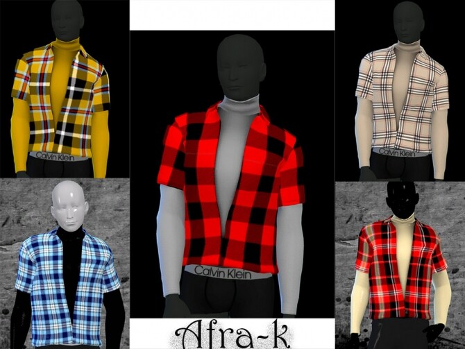 Sims 4 Afra k Tucked in turtleneck by akaysims at TSR