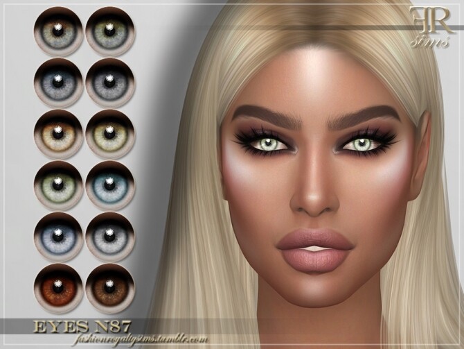 Sims 4 FRS Eyes N87 by FashionRoyaltySims at TSR