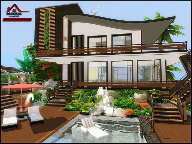 Sims 4 Magda Home No CC by marychabb at TSR