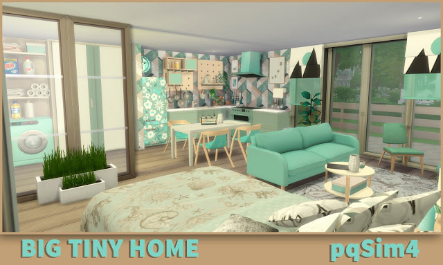 Sims 4 Big Tiny Home at pqSims4