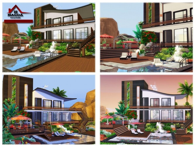 Sims 4 Magda Home No CC by marychabb at TSR